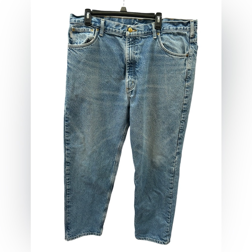Carhartt Men’s Flannel Lined Blue Jeans Size 40‎ x 34